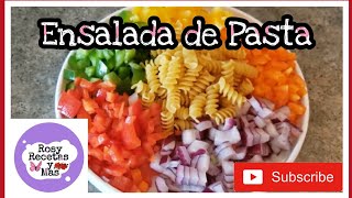 ensaladadepasta 🥗Ensalada de Pasta a mi estilo [upl. by Herries]