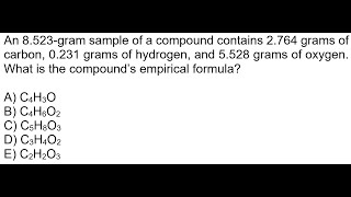 What Is Your Empirical Formula [upl. by Esorbma510]