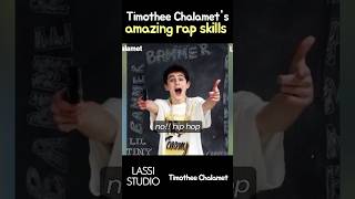 Timothee Chalamets amazing rap skills🤣😊 timothee actor hollywood shorts [upl. by Reiner]