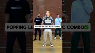 Leg Roll Basic Combo ✅ dance popping boogalooroll legroll Poppingtutorial dancetutorial [upl. by Zandt]