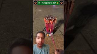 100 Firecracker Rockets 😊🪔 fireworks mrboombaam shorts [upl. by Calvano]