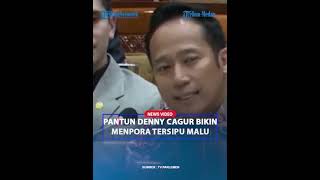 PANTUN DENNY CAGUR Bikin Menpora Tersipu Malu Singgung Piala Dunia❗ [upl. by Reede]