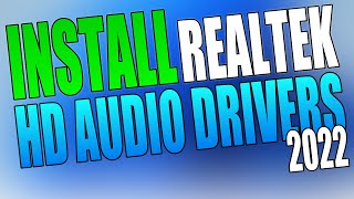 Download amp Install Realtek HD Audio Drivers In Windows 10 [upl. by Carin521]