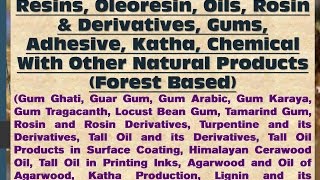 Formulation amp Process of Resins Oleoresin Rosin amp Derivative Chemical With Other Natural Product [upl. by Initirb]