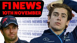 F1 News 10th November Who is Perezs Replacement [upl. by Adnalue14]