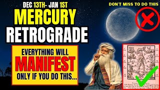 ✅Mercury Retrograde In Saggitarius WARNING Extremely Good And Bad For Manifestation [upl. by Hayman]