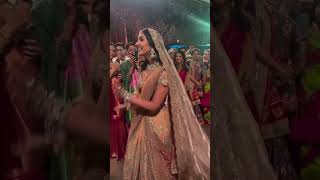 Radhika merchant bridal entry  Ambani sons bridal entry  beautiful moment of Radhika Anant Ambani [upl. by Inesita]