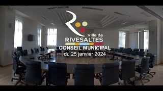 Mairie de rivesaltes conseil municipal du 25 janvier 2024 [upl. by Odraleba305]