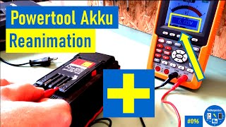 096  Powertool Akku Wiederbelebung nach Tiefentladung [upl. by Basilio474]