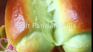 How to roll Soft Pandan Rolls 斑斓排包 [upl. by Gnilrac601]