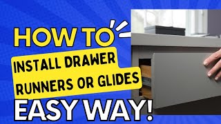 StepbyStep Guide Installing Drawer Runners and Glides Like a Pro [upl. by Aan]