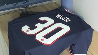 Lionel Messi 30 Official Paris SaintGermain Home Jersey 2122 [upl. by Teerell24]