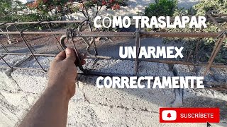 CÓMO HACER UN TRASLAPE A UN ARMEX PARA UNA CADENA [upl. by Htrahddis231]