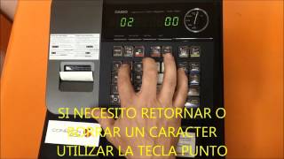 CREAR UN PRODUCTO CASIO PCRT280 [upl. by Labors974]