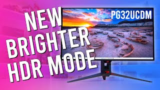 Dolby Vision and Higher Brightness Asus PG32UCDM Firmware MCM105 Tested [upl. by Cosette161]