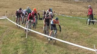 Scottish cyclocross Champs and league 2023 Knockburn Loch V40J Men [upl. by Guzel]