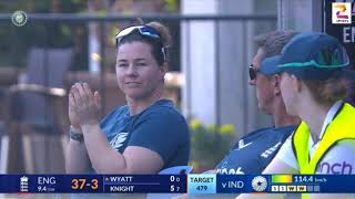 INDIA VS ENGLAND WOMENS 1ST TEST MATCH DAY 3 FULL HIGHLIGHTS [upl. by Proudlove]