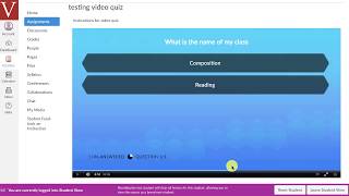 Kaltura Video Quizzing in Canvas A Quick How To [upl. by Taryn]