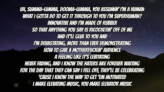 Eminem  Rap God  Fast Part Lyrics  Summa lamma dooma lumma [upl. by Mit310]