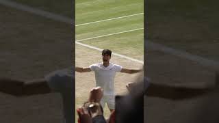 The emotion of winning Wimbledon 🥹😍 Shorts Tennis [upl. by Barcot]