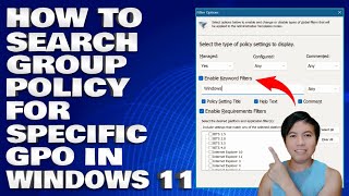 How To Search Group Policy For Specific GPO in Windows 1011 Guide [upl. by Sonia]