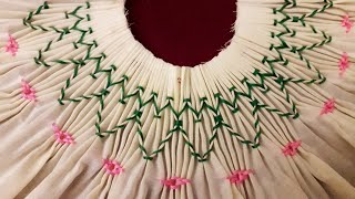 Smocking tutorials class5 [upl. by Hcurob]