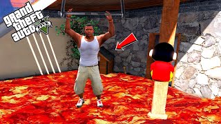 Franklin amp Shinchan Surviving From a Biggest Volcano Lava Tsunami in GTA 5  Gta 5 Tamil [upl. by Nnaeed]