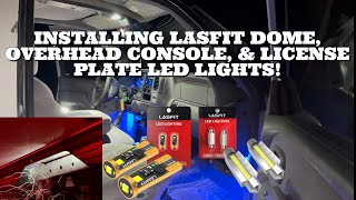 HOW TO INSTALL LASFIT LED INTERIOR LIGHTS IN A 1997 GMC K1500 SLE DOME OVERHEAD CONSOLE amp LICENSE [upl. by Wernher]