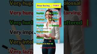 Stop Saying Very 12 Powerful Words to Make Your English Stand Out englishgrammar love shorts [upl. by Amaso]