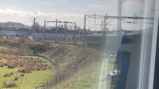 Passing Carstairs Junction on Class 397 Trans Pennine Express 1612 Edinburgh WaverleyPreston [upl. by Holleran]