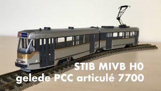 STIB MIVB gelede PCC tram articulé 7700 H0 [upl. by Nager291]