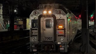 NJT Multilevel 7007 leads NJTR 813 into SSY 92124 [upl. by Christabelle214]