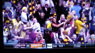 Loyola Chicago game winning shot against Miami by Donte Ingram [upl. by Aleris]