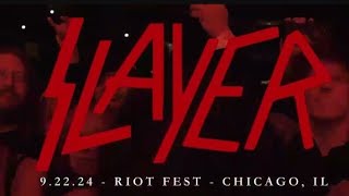 SLAYER  Live Reunion Tour 2024  Riot Fest ChicagoUSA [upl. by Ober]