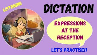 🔴​10 frases en INGLES para RECEPCIONISTAS  DICTADO en INGLES💯​ [upl. by Dnamra]