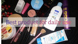 Best makeup product for oily skin  Everyday makeup routine Reviewwithheer [upl. by Sanfred]