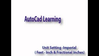 Autocad Imperial unit setting Set Default Decimal Unit to Imperial Feet amp Inches [upl. by Itida]