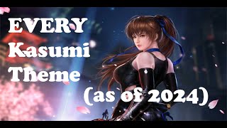 Dead or Alive series  Every Kasumi Theme  bonuses [upl. by Dehsar]