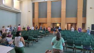 Voci amp WomenSing Rehearsing Ave Maria by Biebl [upl. by Karoline755]