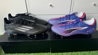 Adidas F50 Elite VS Puma Ultra Carbon 5  Speed Boots Comparison Video 4K [upl. by Yeliak]