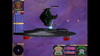 Kissinger Class vs Romulan Warbird Mk II  KM  Star Trek Bridge Commander [upl. by Kcirredal739]