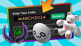 7 NEW CODES MARCH 2024 Roblox Promo Codes For ROBLOX FREE Items and FREE Hats UPDATED [upl. by Cud]