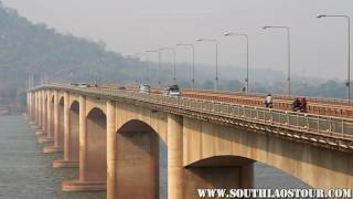 Lao Nippon Bridge Pakse Champasak Laos Pase Bridge [upl. by Prober]