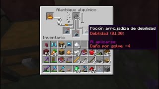 Cómo hacer la poción de debilidad  Minecraft 119  1194 [upl. by Hartzke]