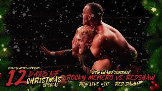 FULL MATCH  Rocky Menero vs REDSHAW  12 Days of Christmas Special [upl. by Elvis]