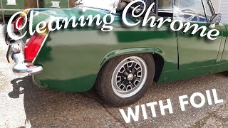 Cleaning chrome bumpers with foil  Does it work [upl. by Gotthelf]