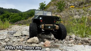 Offroad adventure 1941 jeep Willys MB military jjrc q65 rc crawling rc 오프로드 지프 윌리스MB [upl. by Esihcoc]