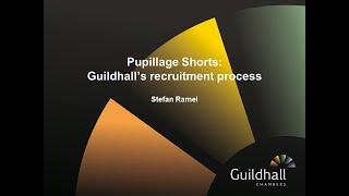 Pupillage Shorts  Guildhalls Recruitment Process [upl. by Putnam]