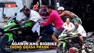 STEALING NINJA 400CC BIG BIKE quotPUBLIC PRANKquot  Kinabahan sila PART 1 [upl. by Ahsied]