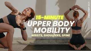 DAY7 OER BASE  15 Min Upper Body Mobility  TSpine Shoulders Wrists [upl. by Naujud]